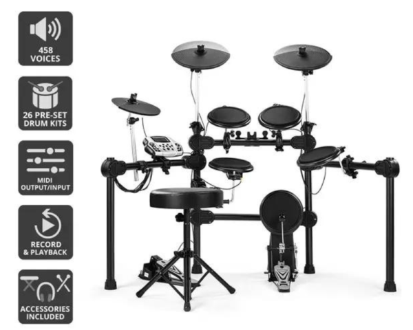 Kids Electronic Drum Kit | Beginners Electric Drums | Junior Drum Kit 5